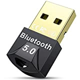 Adattatore Bluetooth USB 5.0 per PC Laptop Desktop, Maxuni Chiavetta Bluetooth per Cuffie Altoparlanti Tastiera, Scheda Bluetooth per PC Compatibile ...
