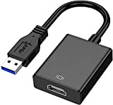 Adattatore da USB a HDMI, USB 3.0/2.0 a HDMI HD1080P Cavo Convertitore Audio Video per PC Laptop Proiettore HDTV Compatibile ...