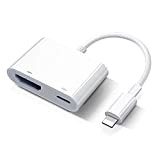 Adattatore HDMI iPhone e iPad [Certificato Apple MFi] Lightning Digital AV Adapter Cavo HDMI per TV Convertitore Display Sincronizzazione Compatibile ...