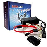 Adattatore IDE SATA 2.5" 3.5" Cavo USB per Hard Disk CD DVD SSD con cavo e alimentatore AIS 2420