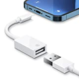 Adattatore Lighting a USB per Fotocamera, USB 3.0 Femmina OTG Cavo di Sincronizzazione Dati Adattatore Compatibile con i-Phone/i-Pad, hub di ...