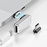 Adattatore Magnetico USB C 24 Pin, Tipo C Magnetico con 2 Connettore, PD Ricarica Rapida 100W, Trasferimento Dati 10Gbps, Uscita ...
