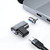 Adattatore magnetico USB C 24pin,Connettore tipoC,supporto USB 3.1 100W Ricarica Rapida,Trasferimento Dati 10 Gbp/s Euscita Video 4K@60Hz,Compatibile per MacBook Pro/Air ...
