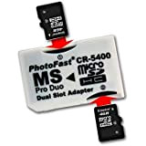 Adattatore Micro SD Memory Stick PRO Duo, doppio slot