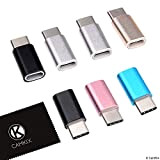 Adattatore Micro USB a USB C (7 Pezzi) - Consente la Ricarica e Il Trasferimento dei Dati - È Sufficiente ...