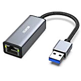 Adattatore USB a Ethernet, BENFEI USB 3.0 a RJ45 1000Mbps Gigabit Ethernet LAN Adattatore, Compatibile per Laptop, PC con Windows7/8/10, ...