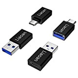 Adattatore USB C a USB 3.0, Type-C a USB, con OTG Connettore[confezione da 4], compatibile con USB a Thunderbolt 3, ...