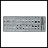 Adesivi Stickers Lettere per Tastiera Keyboard Italiana PVC Silver