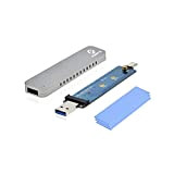 ADWITS USB 3.1 Gen 2 Tipo A e C Combo a M.2 2230/2242/2260/2280 Custodia di archiviazione portatile PCIe NVMe ad ...