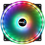 Aerocool DUO20, Ventola PC 200mm, ARGB LED Dual Ring, Anti-Vibrazione, Nero