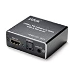 AGPtEK Splitter per Estrattore Audio HDMI 4K x 2K, Adattatore per Convertitore Audio da HDMI a HDMI Supporto Uscita Audio ...