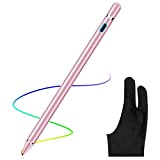AICase Active Stylus Pen,Penna Capacitiva Attiva, Punta Fine(1.45mm) Active Stylus Stilo Universale per Qualsiasi Touch Screen,10 Ore Continue Work & ...