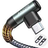 AINOPE Cavo Micro USB, [2Pack 2M+2M] Cavo Usb Micro USB Trenzado de Nylon Cable Carga Rápida y Sincronizació Compatible con ...