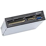 Akasa AK-ICR-07U3 Multi Card Reader M2, 3.5", Micro SD e USB 3.0 Port Via Passthrough, Connessione USB 3.0