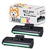 AkitaINK 2 Toner Compatibile con Samsung MLT-D111 MLT-D111S per stampanti Samsung SL M2026W M2020W M2020 M2022 M2022W Xpress M2026 M2070 ...