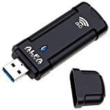 Alfa AWUS036EAC AC1200 - Adattatore wireless Wi-Fi USB a lungo raggio, adattatore per dongle USB per la massima compattezza, con ...