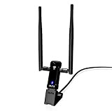 Alfa lungo raggio Dual-Band Wireless USB 3.0 AC1200 Wi-Fi Adapter w / 2x 5dBi rimovibili Antenne esterne per distanza estrema ...