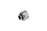 Alphacool Eiszapfen 12mm HardTube compression fitting G1/4 for carbon tubes (rigid or hard tubes) - knurled - chrome