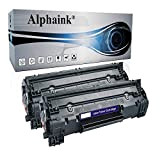 Alphaink 2 Toner Compatibili con HP CB436 per HP LaserJet Pro P1102 P1102W M1212NF M1132 MFP M1217NFW M1132 M1212 M1130 ...