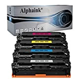 Alphaink 4 Toner Rigenerati con HP 128A CE320A CE321A CE322A CE323A per stampanti HP Color LaserJet CM1410 CM1415FN CP1526NW CM1411FN ...
