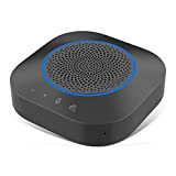 Altoparlante per conferenze Bluetooth, 4 microfoni integrati registrazione audio migliorata, 360o microfono per PC Video Conferenza, Skype, Giochi, Zoom, Plug ...