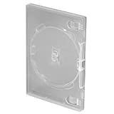 Amaray - Custodia singola trasparente per DVD/CD/BLU RAY, confezione da 5 pezzi