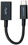 Amazon Basics - Adattatore da USB Type-C a femmina USB 3.1 Gen 1, colore nero
