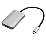 Amazon Basics - Adattatore USB C 3.1 con porta HDMI 4K, porta USB 3.0, porta USB C e alimentatore da ...