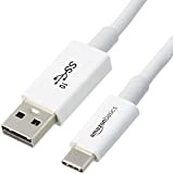 Amazon Basics - Cavo maschio USB Type-C a USB-A 3.1 Gen 2, 0,9 metri, colore bianco