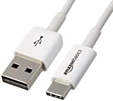 Amazon Basics - Cavo USB da maschio USB Type-C a USB-A 2.0, 0.9 metri, colore bianco
