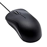 Amazon Basics Mouse silenzioso a 3 pulsanti con cavo USB, colore nero