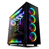 anidees AI Crystal XL RGB V3 in Vetro temperato Full Tower Case per PC, Supporto per Radiatore 480/360, Include 5 ...