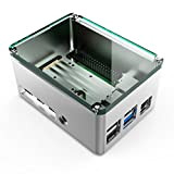 anidees AI-PI4-SG-PRO-H - Custodia in alluminio per Raspberry Pi 4, modello B, colore: Argento