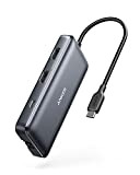Anker PowerExpand - Adattatore USB-C 8 in 1 USB-C Media Hub, Dual 4K HDMI, 100 W Power Delivery 1 Gbps ...