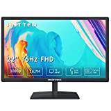 Antteq Monitor per computer aziendale da 22 pollici, Monitor desktop FHD 1080p 75Hz, Luce blu bassa, Comfort per gli occhi, ...