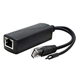 ANVISION Gigabit PoE Splitter, adattatore Ethernet micro USB da 48V a 5V 2,4A, compatibile con Raspberry Pi 3B +, IP ...