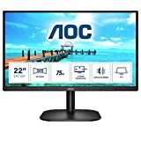 AOC 22B2H Monitor Italia LED da 21.5" VA Panel, FHD, 1920x1080, 75Kz, VGA, HDMI, Nero