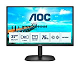 AOC 27B2AM - Monitor FHD da 27 pollici (1920 x 1080, 75 Hz, VGA, HDMI) nero