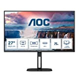 AOC 27V5CE - Monitor FHD da 27 pollici, altoparlante (1920 x 1080, 75 Hz, HDMI, USB-C, USB Hub) nero