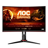AOC Gaming C27G2ZU - Monitor curvo FHD da 27", 240 Hz, 0,5 ms, FreeSync Premium (1920 x 1080, HDMI, DisplayPort, ...