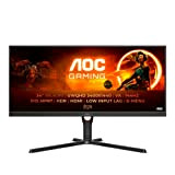 AOC Gaming U34G3XM - Monitor da 34 Pollici WQHD, 1 ms MPRT, 144 Hz, FreeSync Premium, HDR10 (3440 x 1440, ...