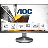 AOC I2790VQ Monitor da 27" IPS, Frameless, FHD 1920x1080, 4 msec, 1 VGA, 1 HDMI, 1 DP, Speaker, Grigio