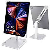 Aozcu Supporto Tablet Antifurto e Regolabile, Aluminum Supporto iPad da Tavolo Stand per Tablets 9-14" iPad Pro Air/ Galaxy Tabs, ...