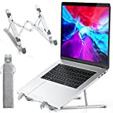 APMIEK Supporto PC Portatile Alluminio 7 Livelli Regolabile Porta Notebook Stand PC, Raffreddamento Pieghevole Supporto Laptop per MacBook Air/PRO, Dell, ...