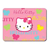 APSRA Tappetino per mouse da gioco Hello Kitty stampato per ragazze, antiscivolo, per ufficio, casa, computer portatili, accessori (24 x ...
