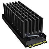 archgon HS-0130 Dissipatore di Calore per M.2 SSD 2280 PCIe NVMe/SATA, Altezza 25 mm, Copre 57 mm, Alluminio, Pad Termico ...