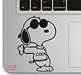 Artstickers. Adesivo per laptop o MacBook. Vinile Snoopy Cool per touchpad. Adesivo per tastiera MacBook Pro Air Mac portatile Colore: ...