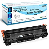 Aseker Compatibile 83X CF283X 83A CF283A Toner di Cartuccia 2200 Pagine per HP LaserJet Pro M201 M201dw M201n MFP M127 ...