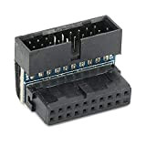 ASHATA Connettore a 19 Pin con Rotazione a 90 Gradi per Il Cablaggio degli Host Accessori per Computer Desktop, Segnale ...