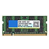 ASHATA Memoria DDR2, DDR2 da 2 GB 200Pin per Laptop, 667MHz Ad Alta velocità di Memoria Scheda Madre Memoria RAM ...